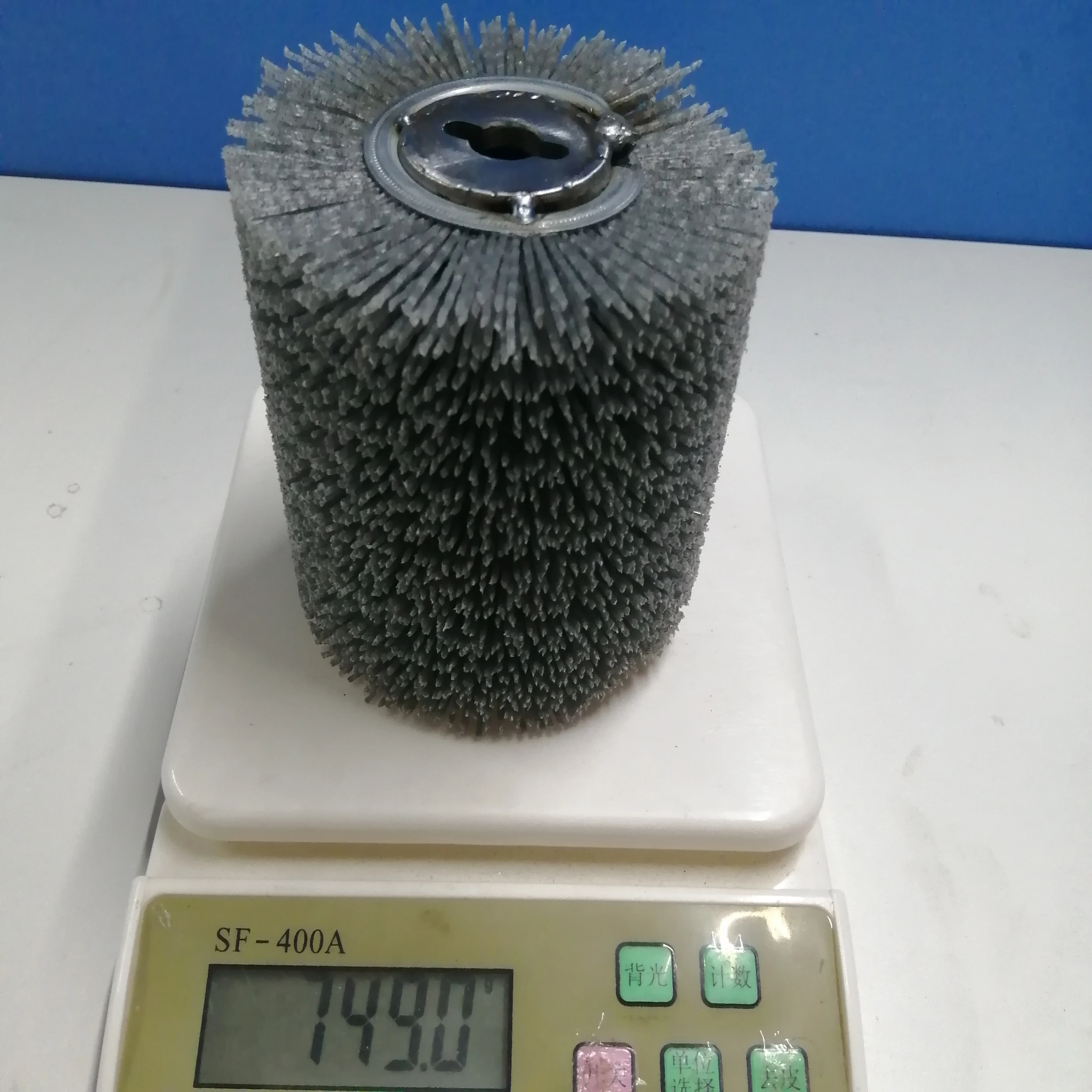 Wheel Sander 80 Grits Wood Polishing Tufted Roller Brush for Wood Polishing