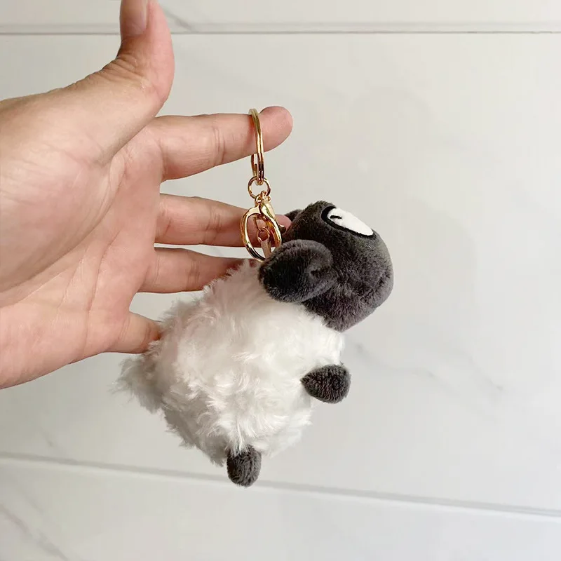 Plush sheep a sheep wholesale toy cute cartoon doll hanging backpack cloth doll bag doll small pendant