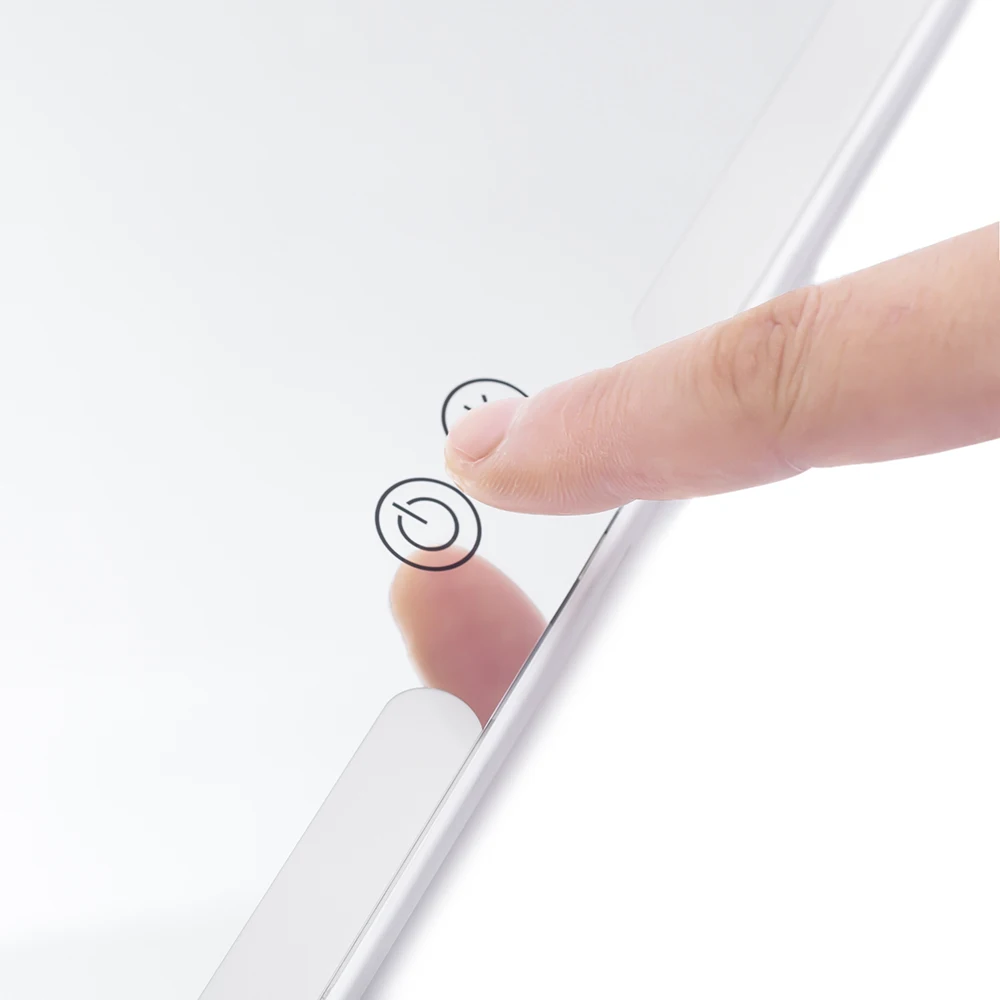 Automobile Make Up Car Mirror Travel Vanity Car Sun Visor Mirror Makeup Sun-shading Cosmetic Mirror With Six Led Lights