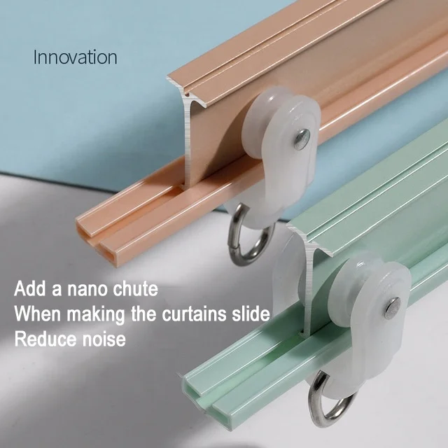 Customize L U curved Straight window track for curtain Hotel Home Heavy track  Duty bend 90 130 degree hospital curtain rails