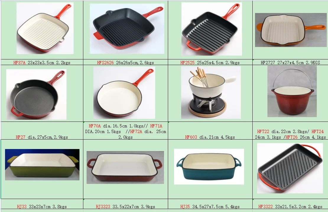 Rectangle Nonstick Cast Iron Griddle Pan With Detachable Handle