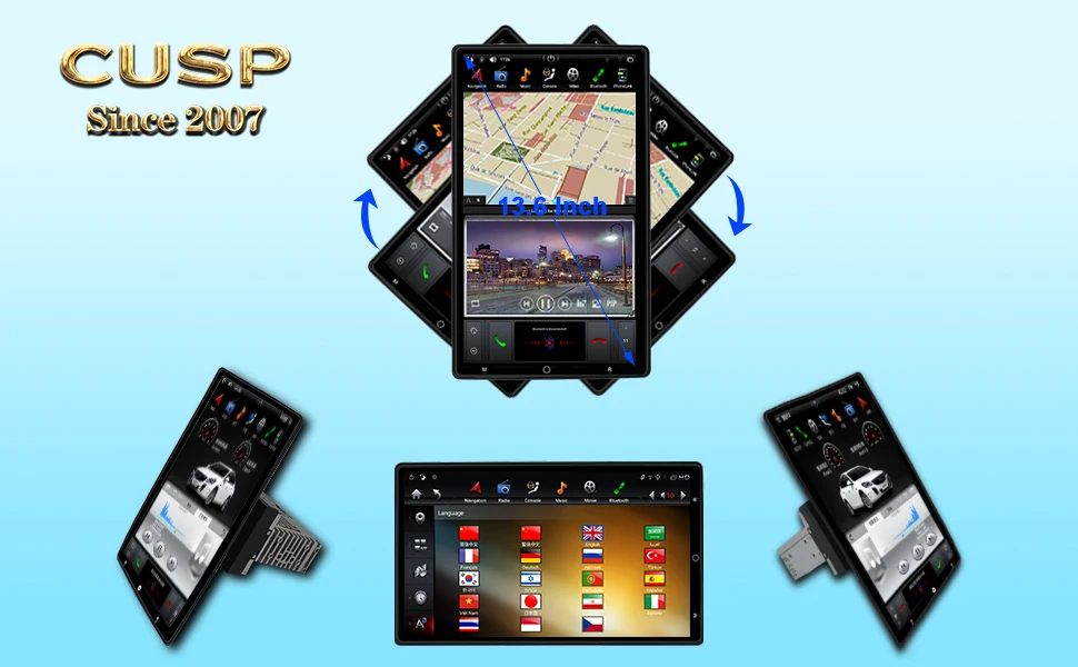 12.1-inch Capacitive Touch Screen Car Radio Bluetooth Car DVD for Toyota Fortuner 2004-2015  Capacitive Touch Screen