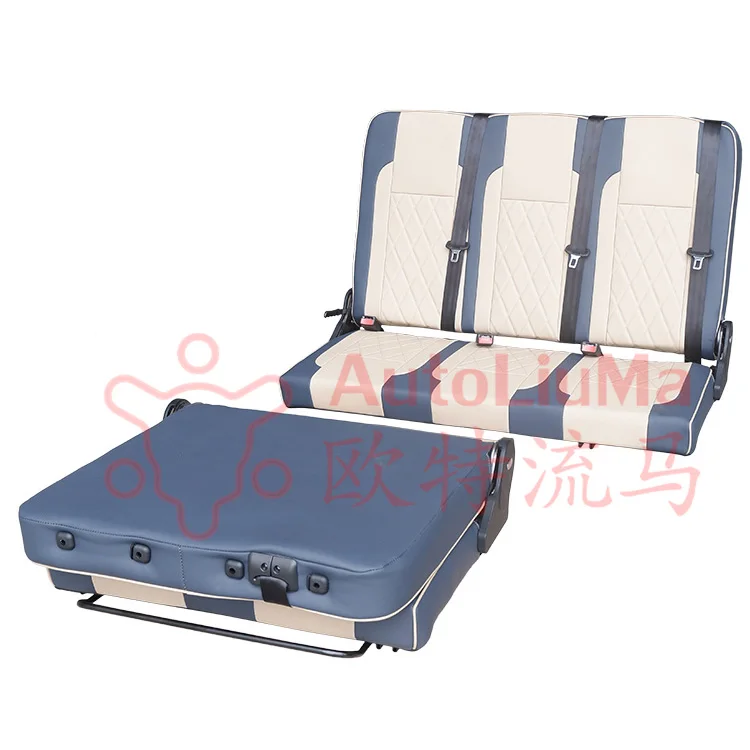 2024 AutoLiuMa Manufacturer Sales Auto Interior Accessories rear sofa recline bed seats leather car RV auto bed seat