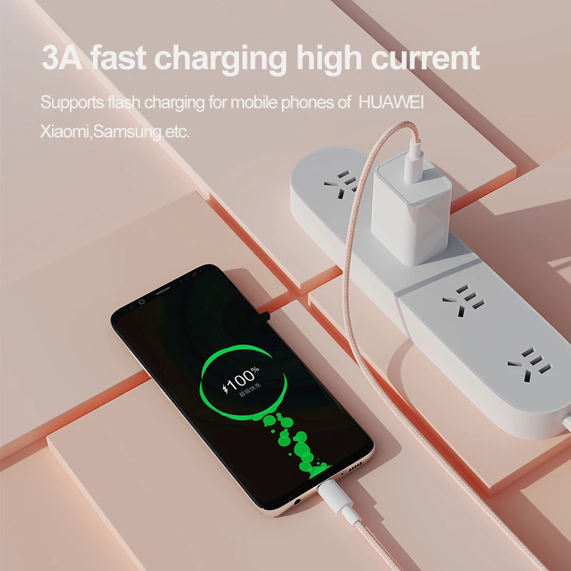 2022 new products 60W PD USB-C to USB C cable nylon braided fast Charging cable type c data cable for huawei for macbook