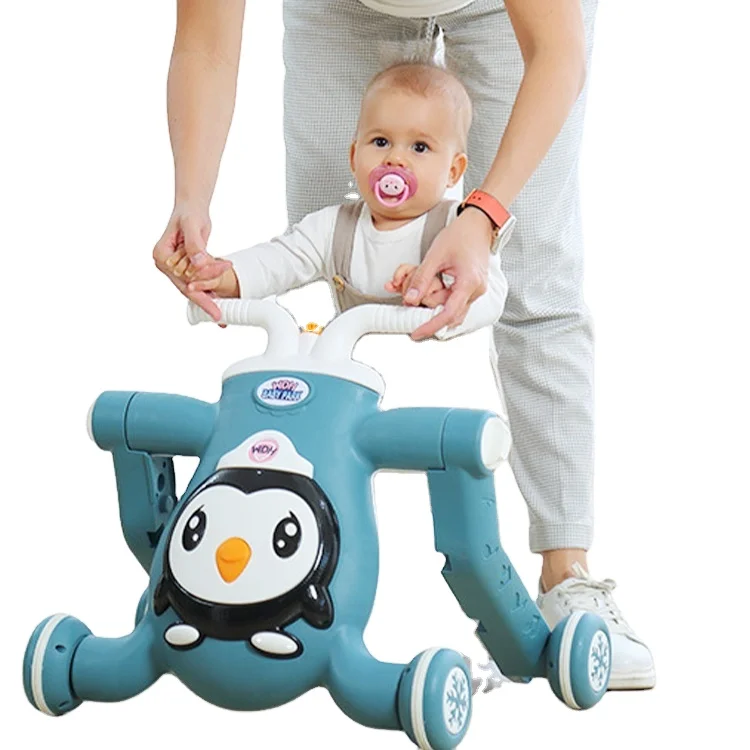 New Models 2 Colors Chosen Flashlight Baby Car Walker For Baby To Learn Walk Baby Car