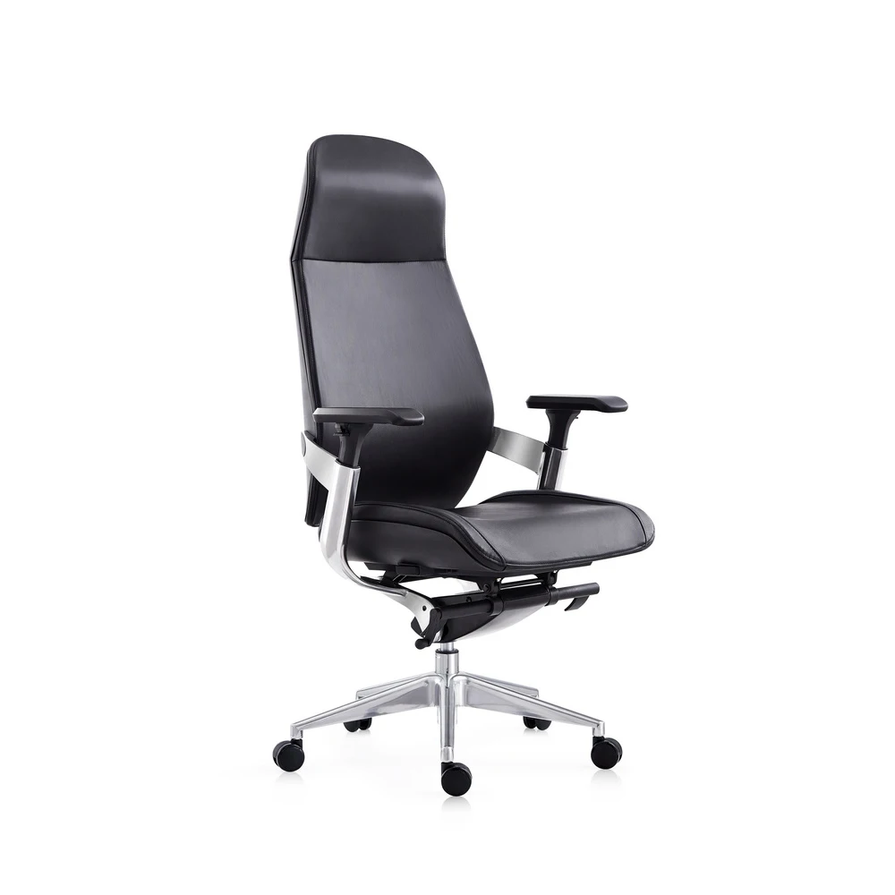 Hot Selling Executive Leather Manager Office Chair With Adjustable Headrest