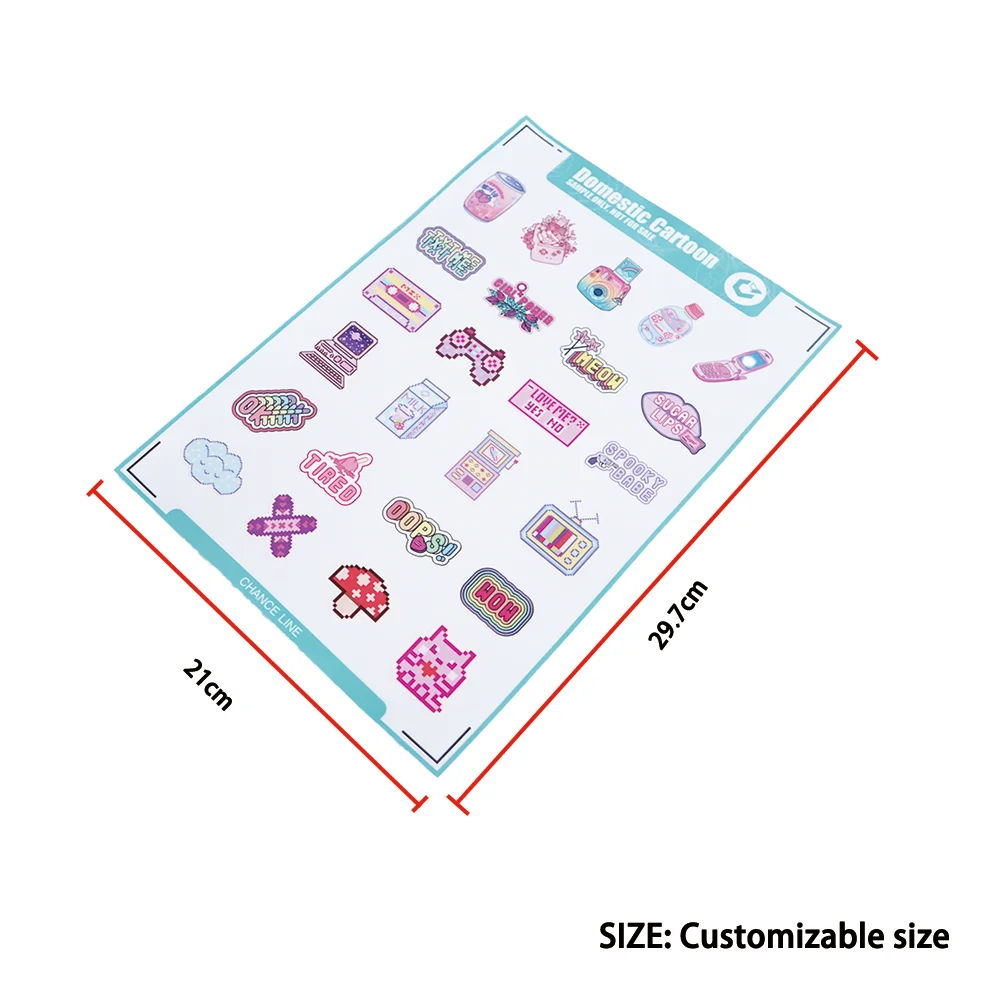 Custom UV Transfer Stickers Custom Label Pressure Sensitive Paste Cold Transfer Stickers Logo