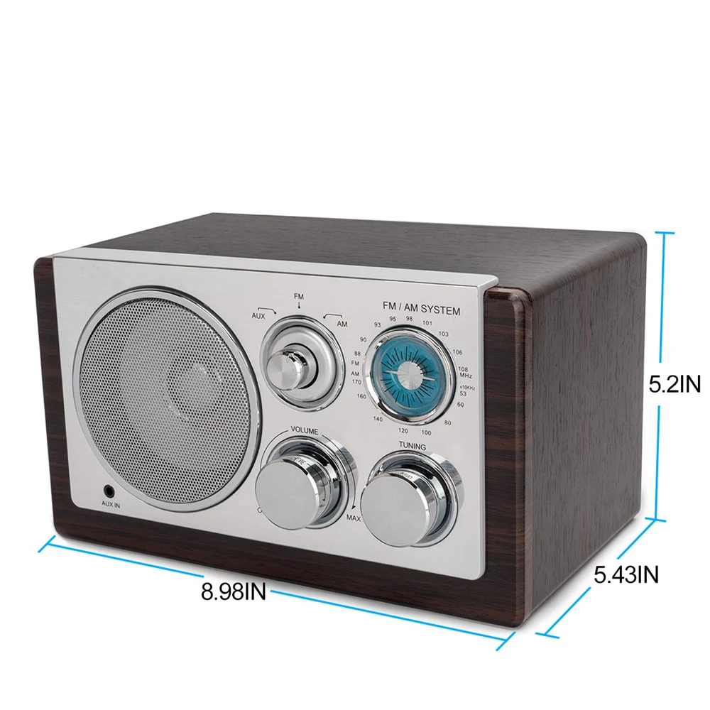 Retro FM Radio Vintage Radio with Speaker
