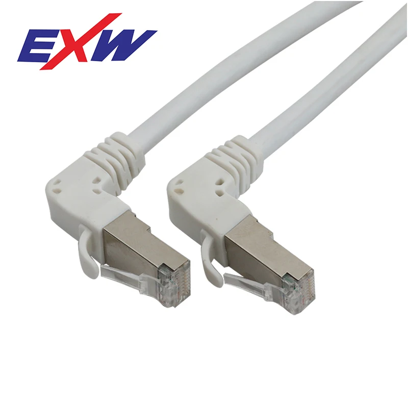 Высокое качество OEM Cat 6 неэкранированный UTP угловой LAN патч-корд кабели