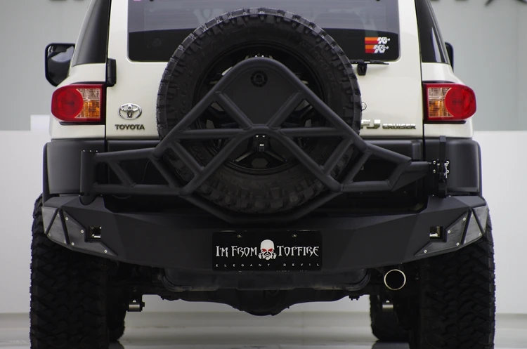 
Topfire 4X4 Offroad Steel Rear Bumper With Carrier for FJ Cruiser 