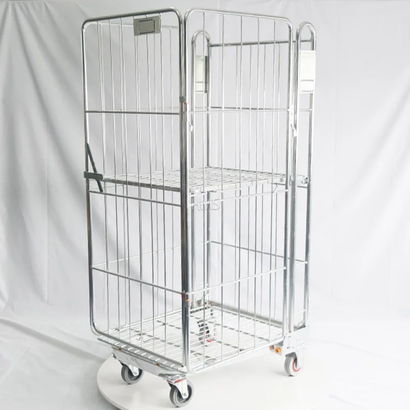 Manufactory Direct Logistic Trolley Cage Trolleys For Transport Roll Cgae