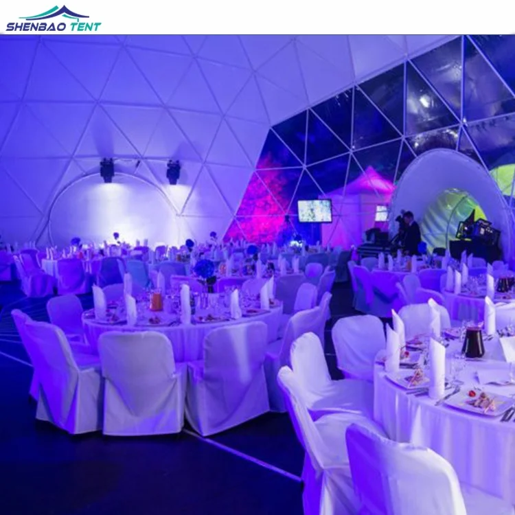 360degree movie projection event dome tent trade show fair exhibition large Geodesic Dome Tent 20m 25m 30m
