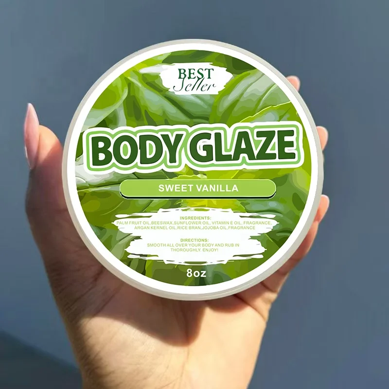 OEM Private Label Body Lotion Strawberry Body Glaze Moisturizing Shimmer Body Butter glaze