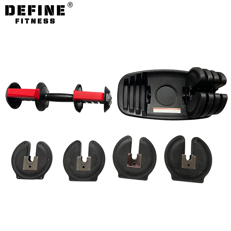 Dumbbell hexagonal adjustment Dumbbells handle iron vertical  Logo Custom Pair  24kg 40KG Adjustable Dumbbell hexagonal