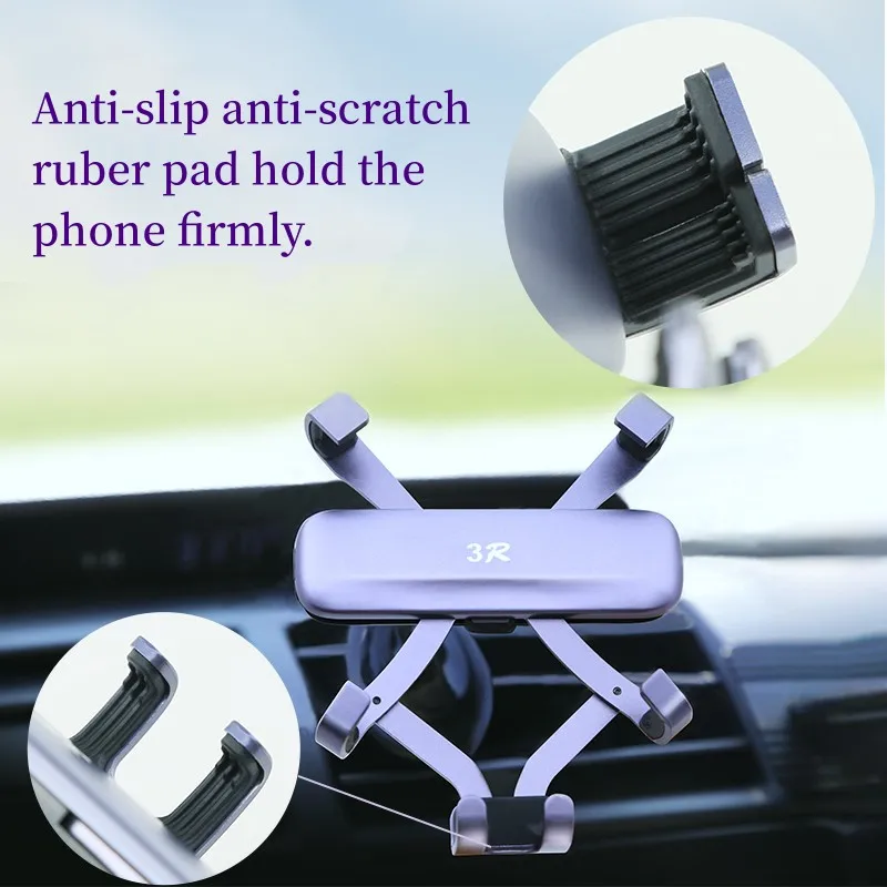 Hot Quality Aluminium Ac Air Vent Car Mount Bracket Phone Holder Convenient for Mobile Use