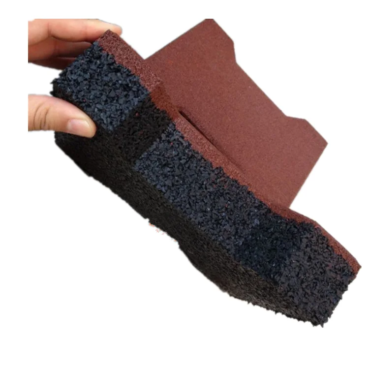 Non Toxic Interlocking Rubber Pavers Horse Stable Driveway dog bone Rubber Brick Rubber Flooring Tiles