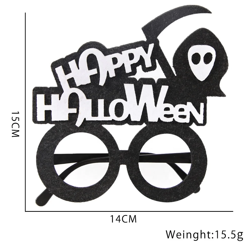 Novelty Halloween Funny Glasses  Frame Photo Props Horror Skull Bat Spider Personality Eyeglass For Carnival Costume Pary Supply