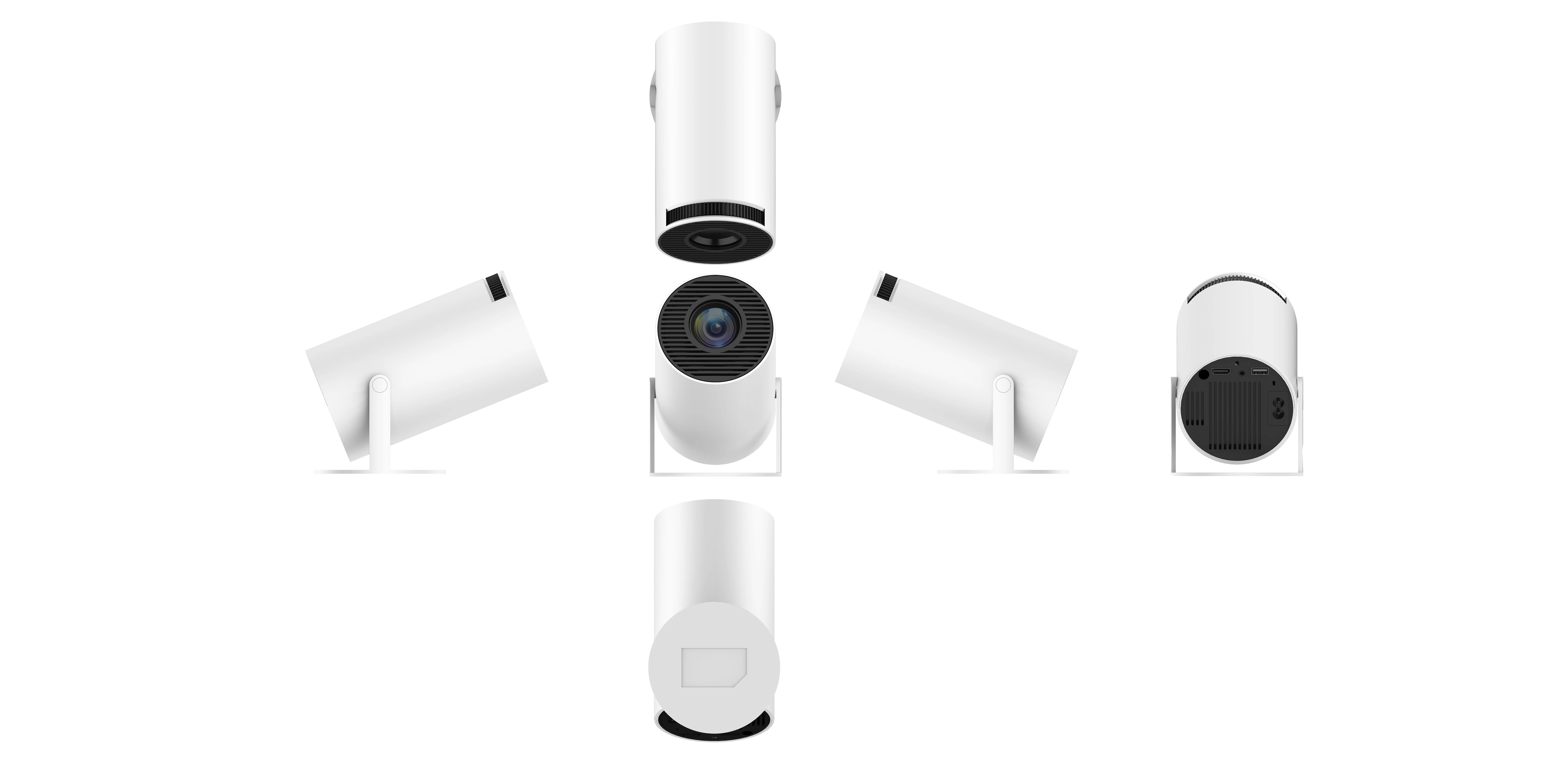 Family theater android projector dual Band Wifi 6 fan noise <25 dB 120 Ansi lumens LCD smart android 11 projecoter