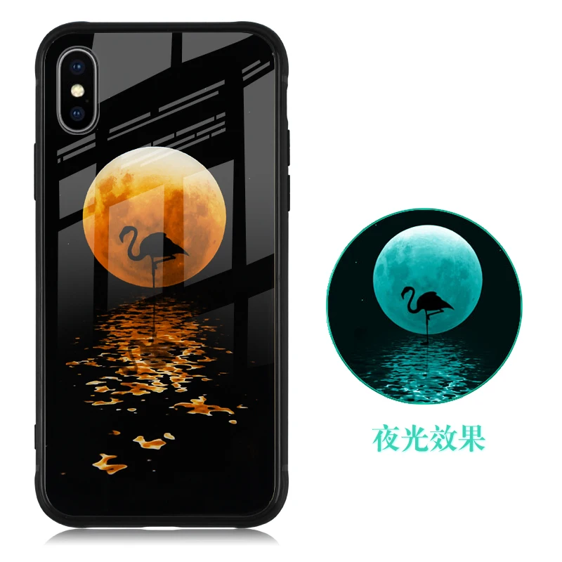 Luminous Case Noctilucent Phone Cover Glow In The Dark Case For Iphone 8 X XR XS Max