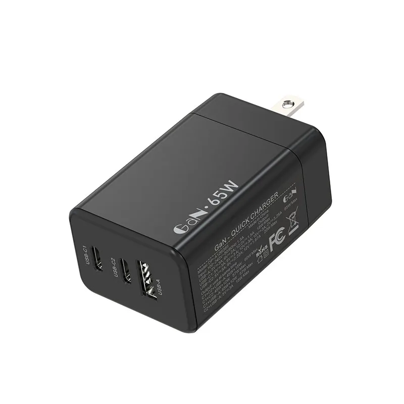 2023 Wholesale Super Fasrt  Charging 65w Gan Usb Type C Wall Charger Direct Plug For Iphone Macbook Laptop