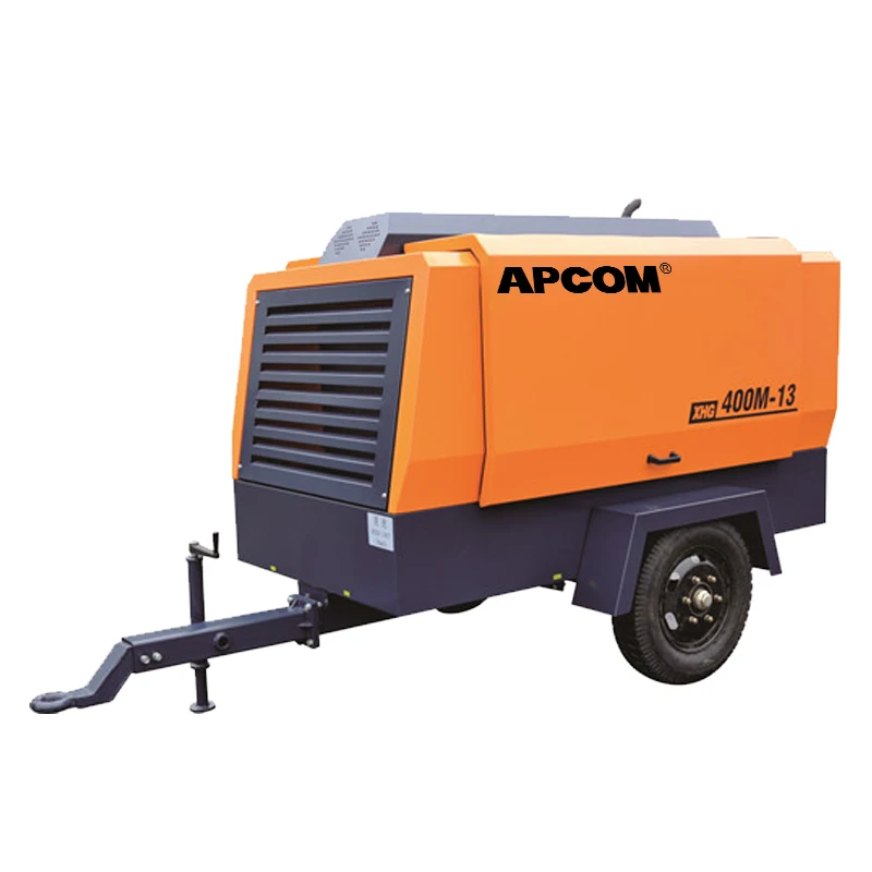 13bar 110kw 150HP portable screw air compressor diesel 400 cfm HG400M-13