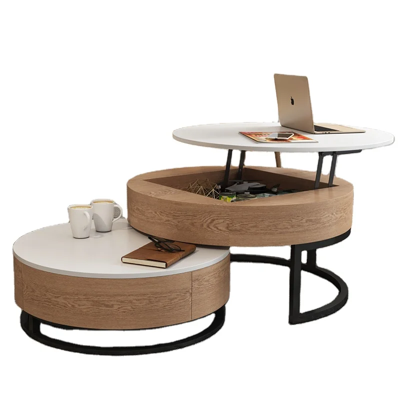  Pretty Design Multifunctional Furniture Combination Lift Top Luxury Modern Metal Coffee Table