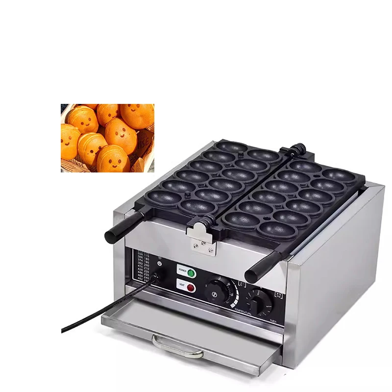 Commercial egg pancakes, flowing cheese ball cake machine, electric heating, pancake baking machine, customizable smiley face