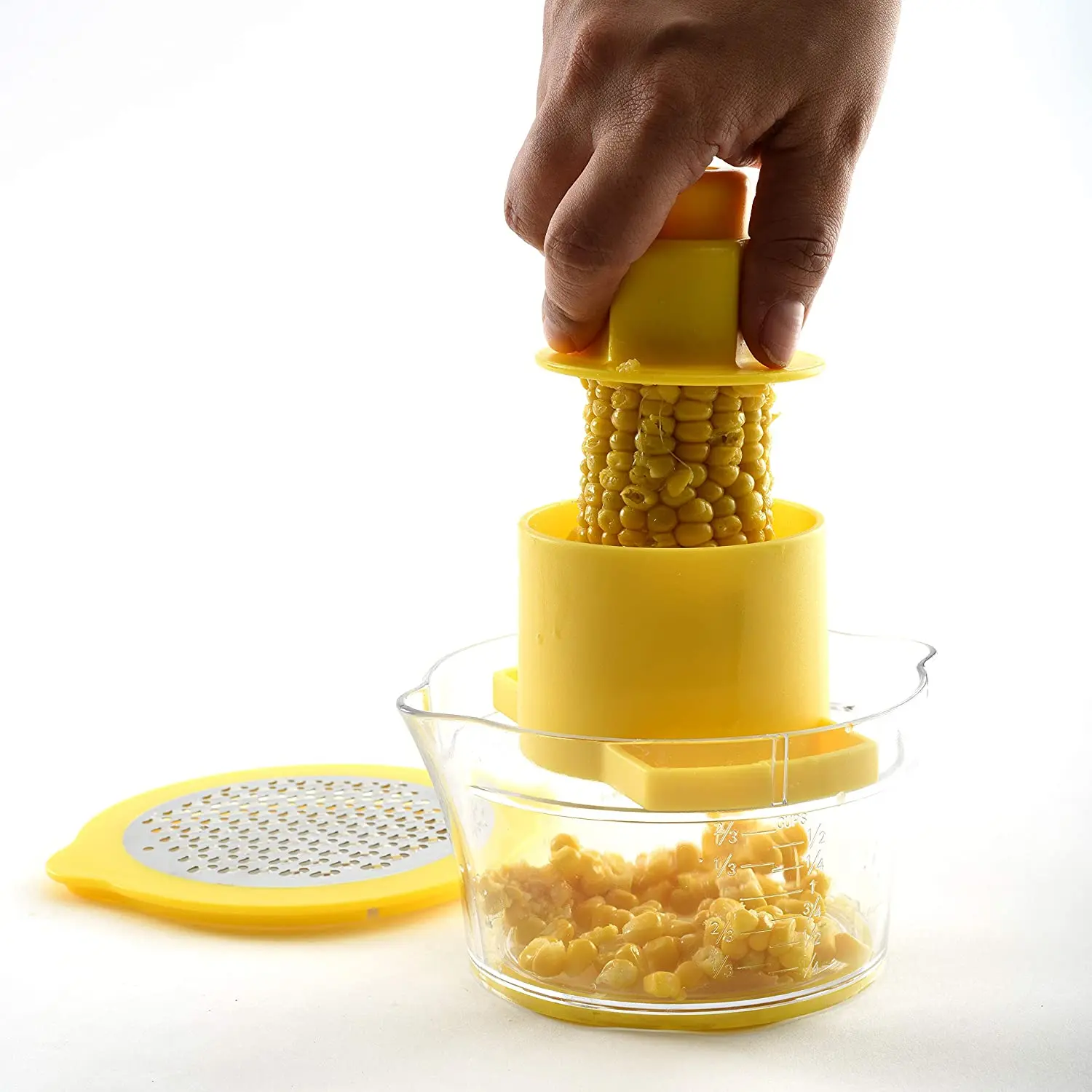 Hot Sale Corn Cutter 4 in 1 Multi-functional Corn Stripper With Non-Slip Catch Base