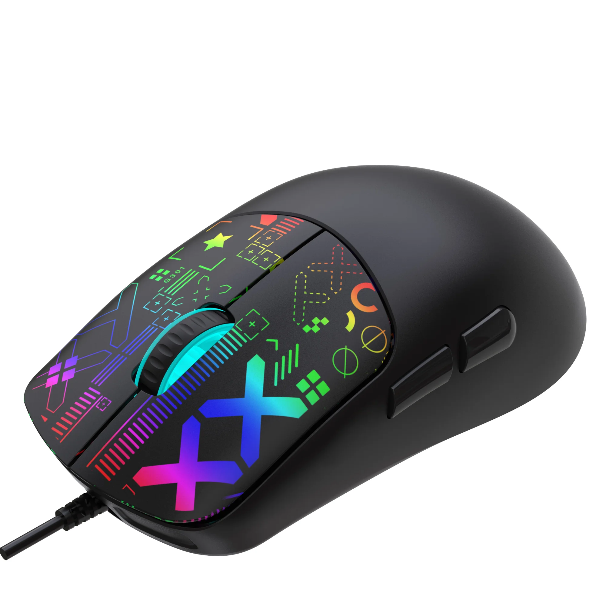 RGB Ergonomic Gaming Mouse Right-handed Tri-Mode Mechanical Wireless 3600DPI 11 RGB Lighting Modes Computers Laptops