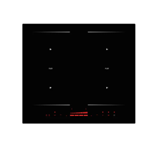 Kitchen Induction Cooker Drop-in with 4 Induction Heating Zones Digital Built-in Induction Cooktop 4 Burner