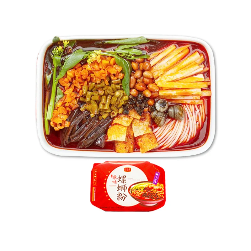 Shanyuan Jiaweiluo hot selling food Leisure food Self-Heating spicy rice instant noodle