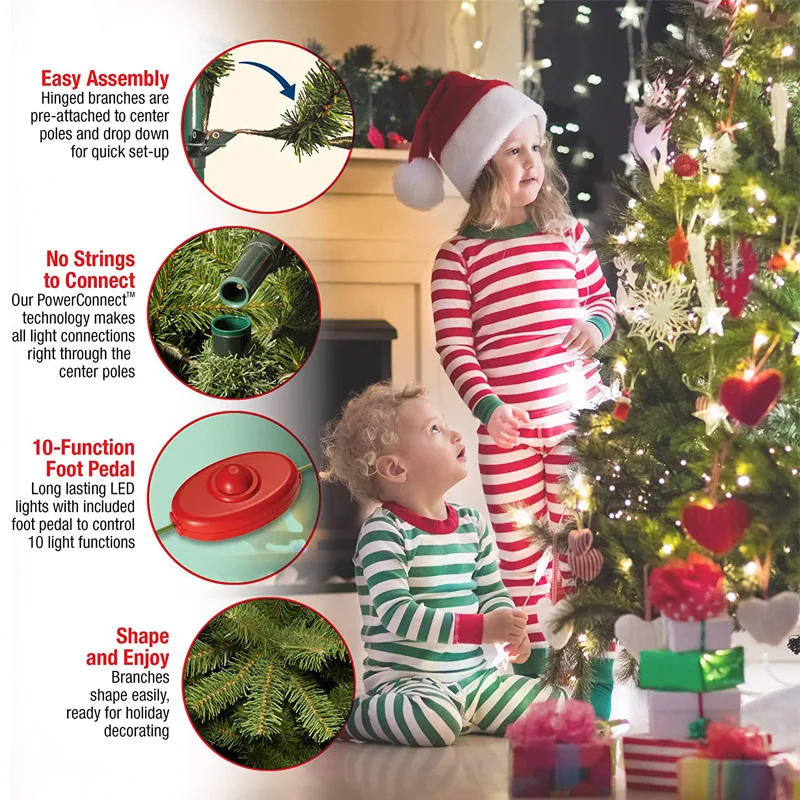 2022 Hot Sell Decorated 20Ft 30Ft 40Ft 50Ft Giant Outdoor Lighting Christmas Tree With Decoration Balls