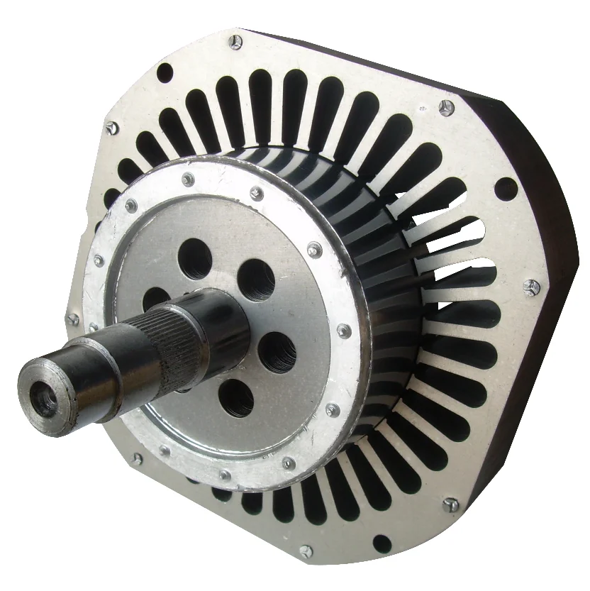 Tubular motor rotor with shaft