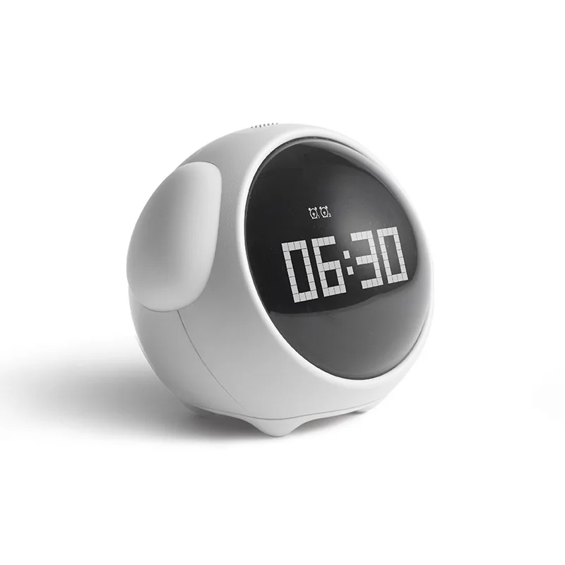 Creative expression pixel alarm clock cartoon student children electronic clock bedside digital new luminous smart clock