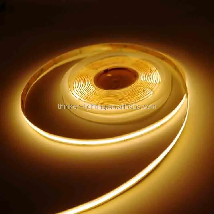 High Quality COB 480leds/m 24VDC 9W/m Window Decorative LED Strip Light Tape