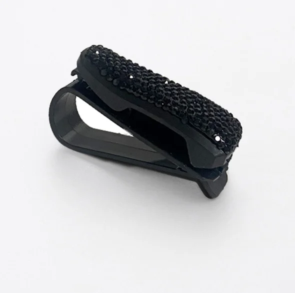 Car Auto Bling Rhinestone  Glasses Sunglasses Card Ticket Rhinestone Holder Clip