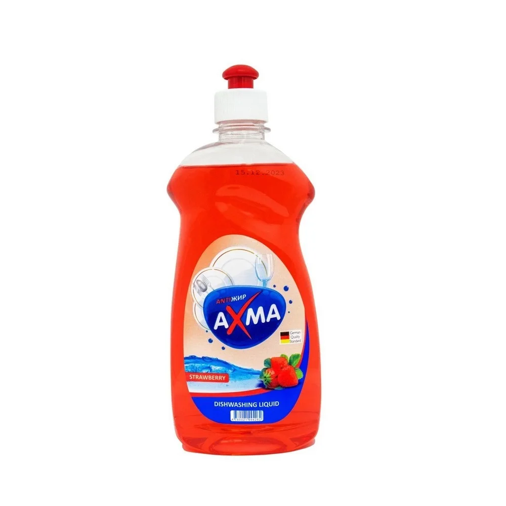 500 grams Axma  strawberry premium effective dishwashing liquid detergent from Uzbekistan manufacturer