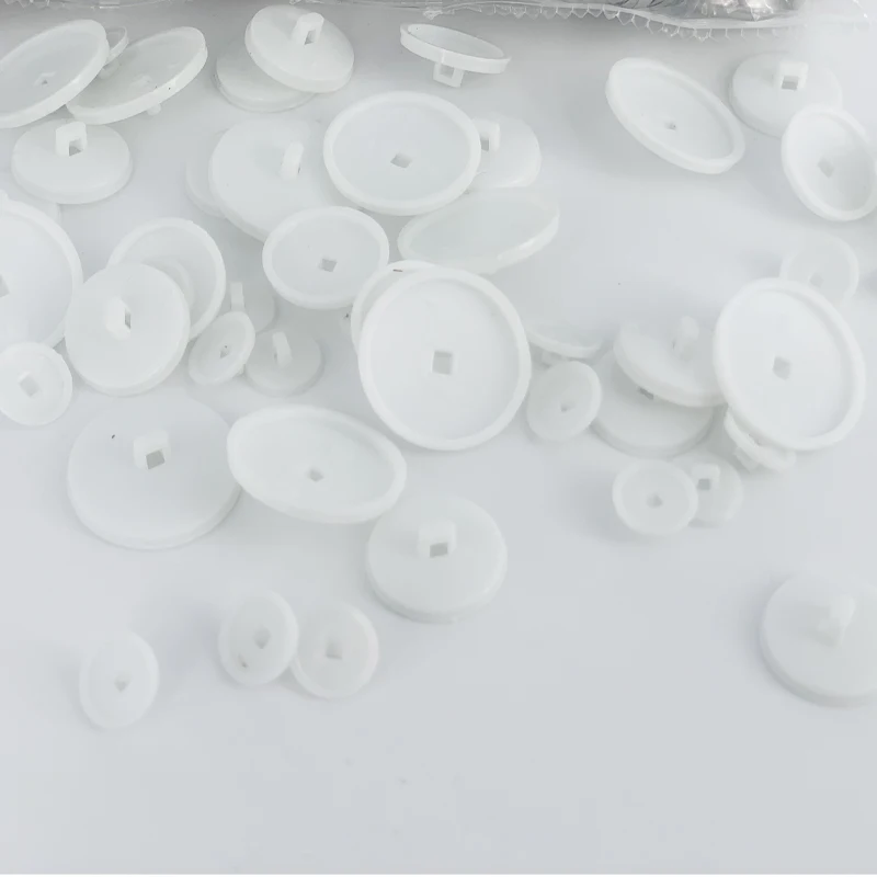 plastic bottom Fabric Covered Button blank Aluminium DIY Sewing Fabric cover button for Clothes