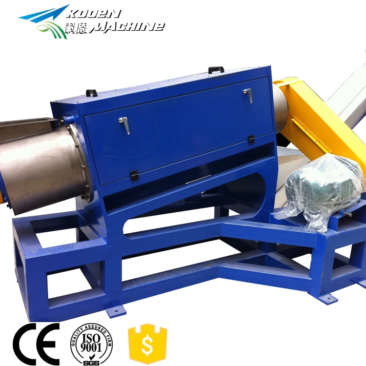 Powerful 500kgh waste pet bottle crushing and washing machine cover manual separating table