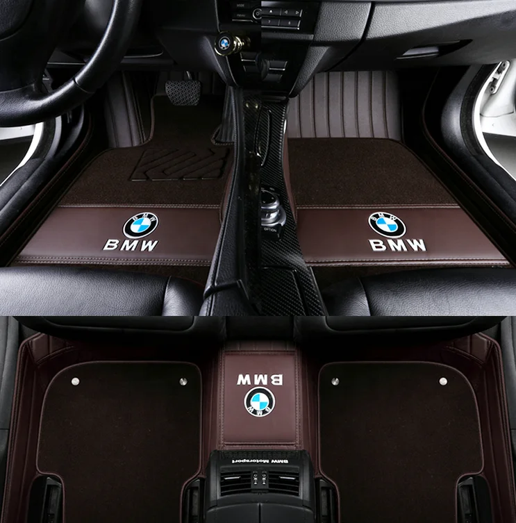 Waterproof Car Floor Mats with logo Right hand driving Opel Astraaudi A4 FloorLiner Front & Rear Carpet For Skoda Octavia