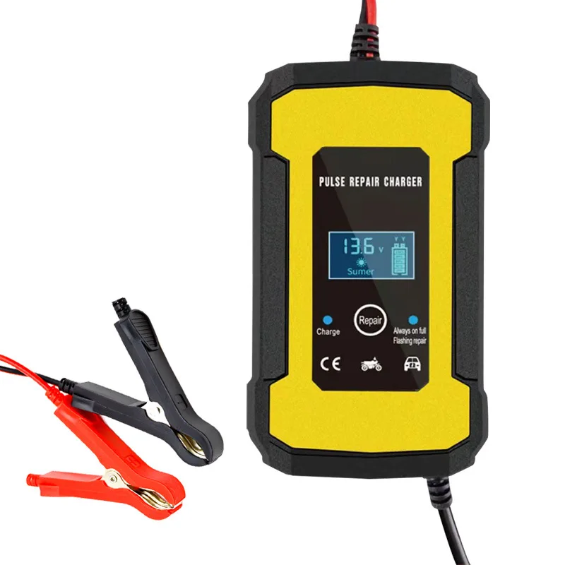 Automatic Car Battery Charger 12V 6A with LCD Display Intelligent Battery Charger for Car Motorcycle 12v battery charger