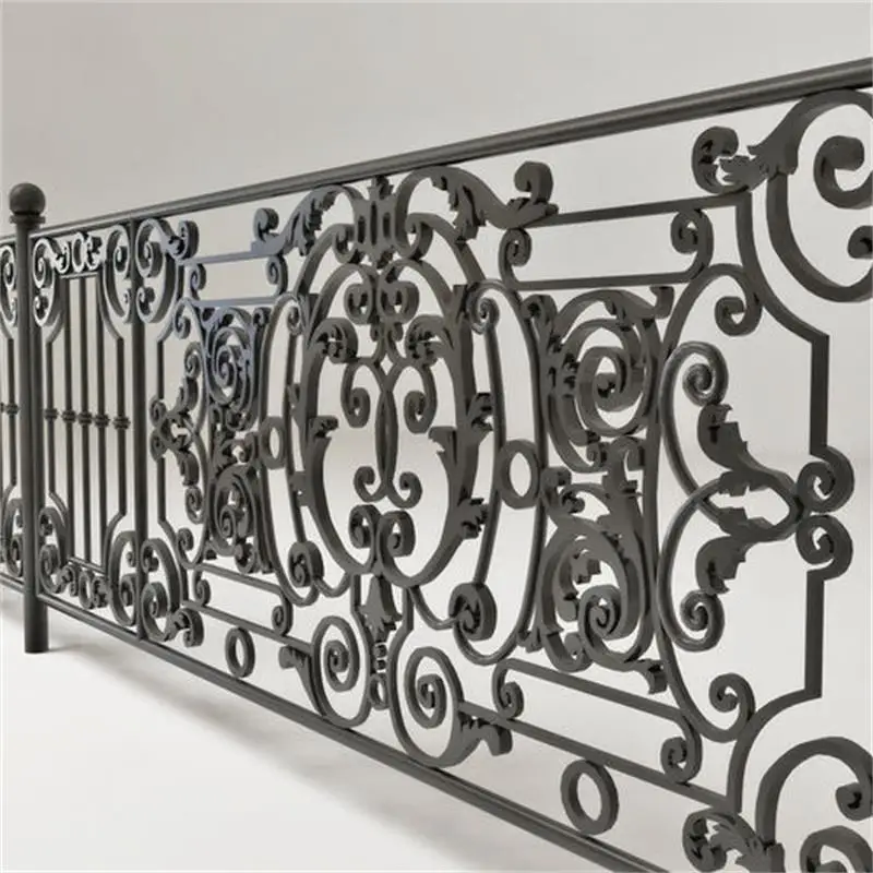 CBMmart luxury style spear head antique design wrought iron railing fence villa