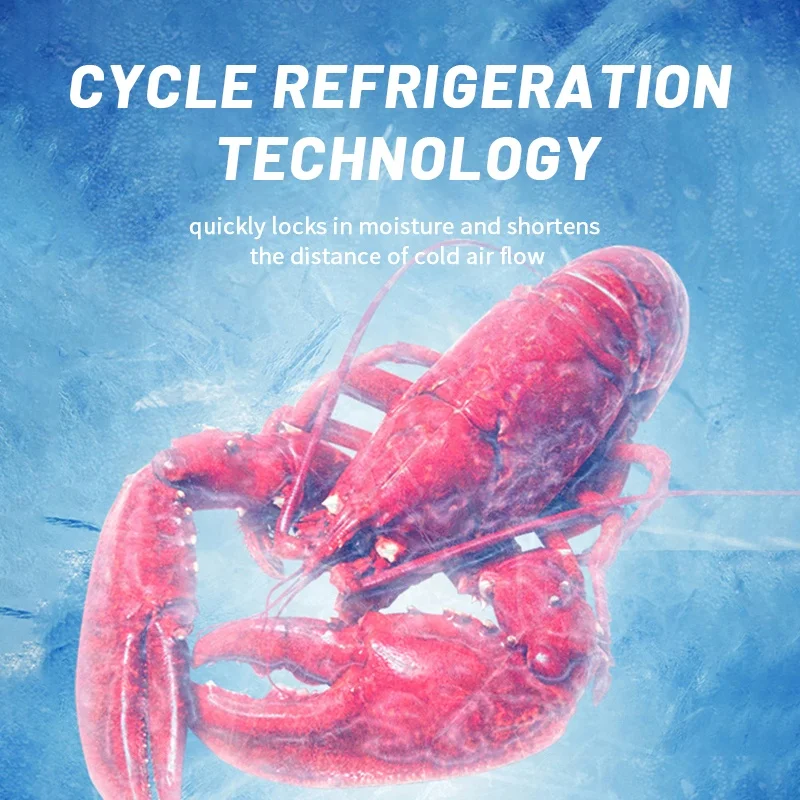 Supermarket combined island Refrigeration Equipment Meat food  fridge display Freezer/deep chest freezer refrigerator