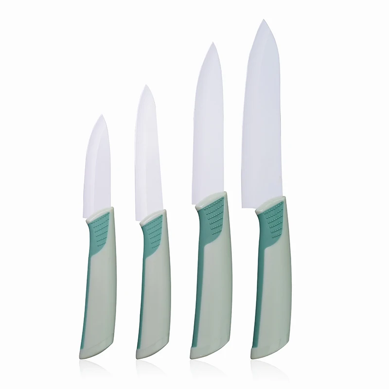 Высококачественный кухонный нож с цветным покрытием, набор из 4 керамических ножей
