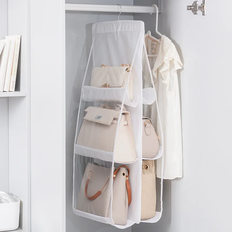 Handbag Hanging Organizer Hanging Purse Organizer Handbag Storage Hanger Oxford Cloth Closet Organizer