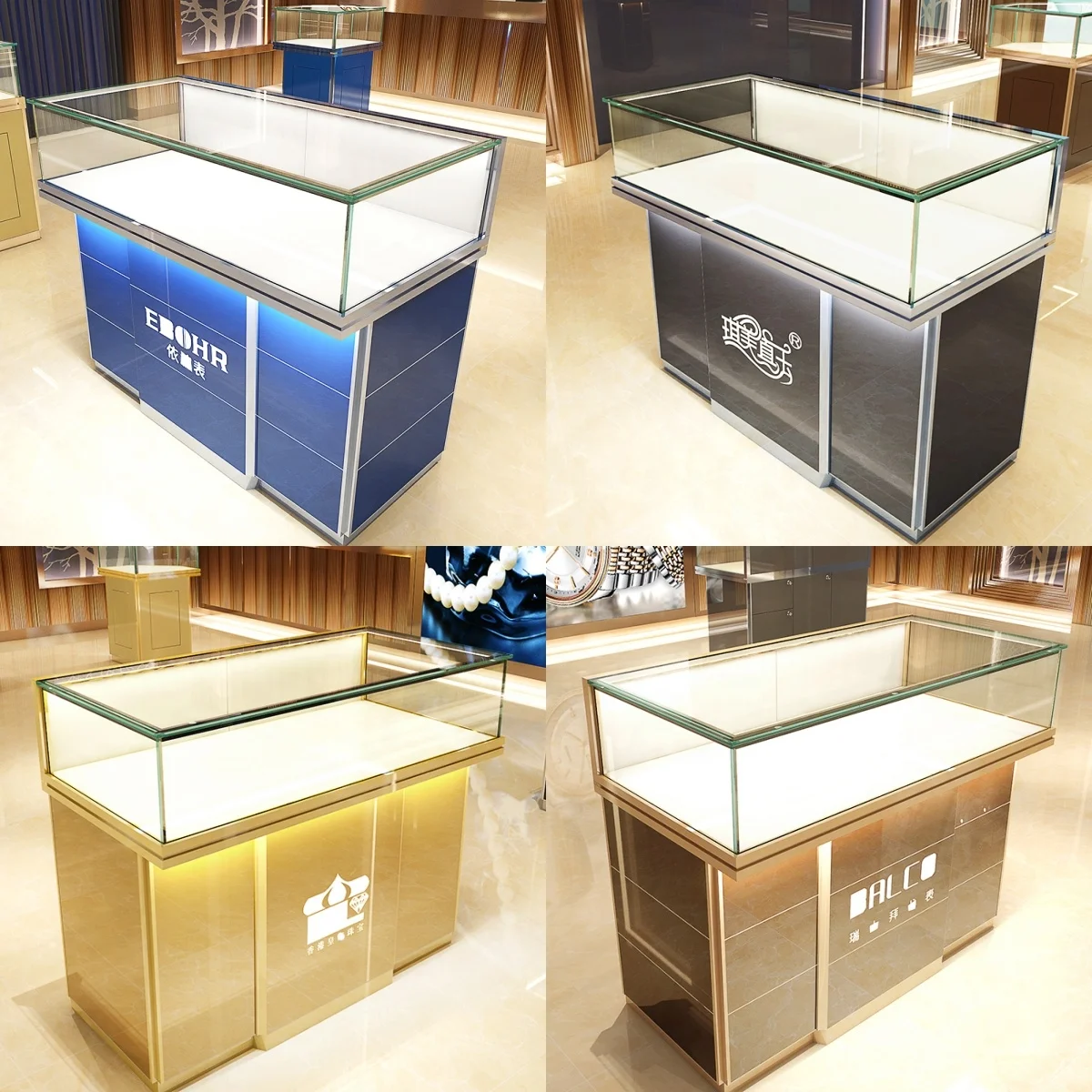 Nail Polish Cabinets Rotating Empty Living Room Model Car Acrylic Led Glass Lockable Display Cabinet Wall Mounted