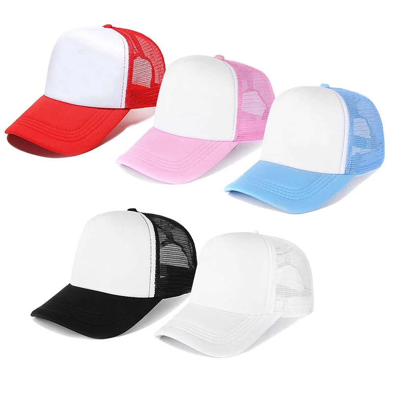 Классическая дышащая двухцветная сетчатая шапка gorras с логотипом на заказ 5 панелей хлопчатобумажная пена для мужчин и женщин