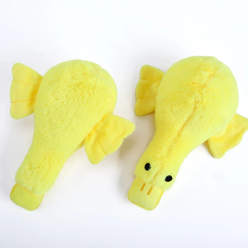 wholesale manufacturer plush stuffed squeaky dog yellow duck toys