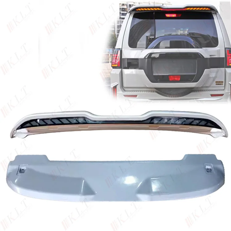 KLT Auto Car Modification Body Kit Led Spoiler For Pajero V93 V97 V98 2006-2020 Rear Spoiler