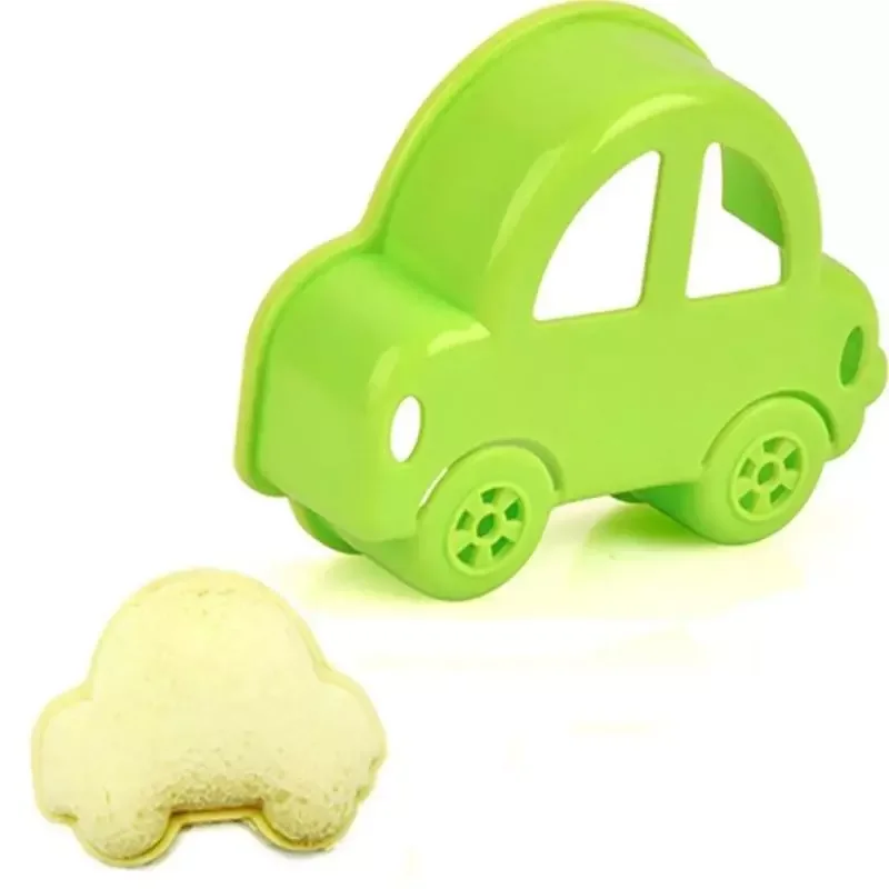 High Quality Lovely Cartoon Car Shaped Sandwich Mold Cartoon Bread Tools Kitchen Gadgets Toast Diy Sushi Maker Mold
